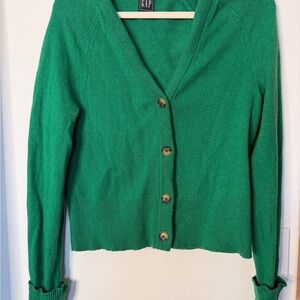 GAP Women's Vibrant Green Cardigan